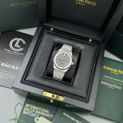 Đồng Hồ Audemars Piguet Royal Oak Frosted-Gold 15454BC 37mm Gray Dial Replica 1:1 – Top Quality Version