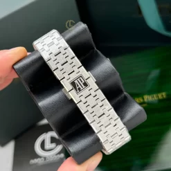 Đồng Hồ Audemars Piguet Royal Oak Frosted-Gold 15454BC 37mm Gray Dial Replica 1:1 – Top Quality Version