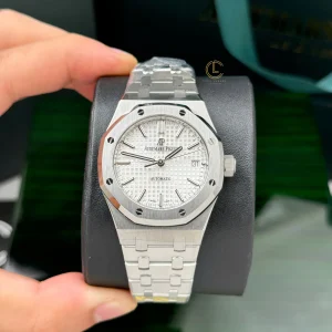 Đồng Hồ Audemars Piguet Royal Oak 37mm 15550ST.OO White Dial Steel Replica 1:1 – Top Quality Version