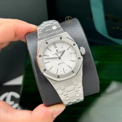 Đồng Hồ Audemars Piguet Royal Oak 37mm 15550ST.OO White Dial Steel Replica 1:1 – Top Quality Version