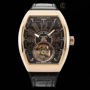 Đồng hồ Franck Muller Vanguard Tourbillon V 45 T BR (NR) 44mm Rose Gold Replica 1:1 – Top Quality Version