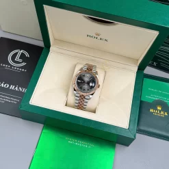 Đồng hồ Rolex Datejust Wimbledon M126331-0016 41mm Rose Gold Steel Replica 1:1 – Top Quality Version