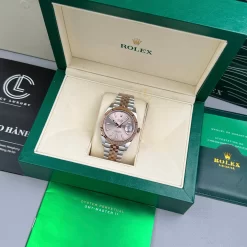 Rolex Datejust 126331-0010 41mm Sundust Dial Rose Gold Steel Replica 1