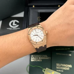 Đồng hồ Audemars Piguet Royal Oak Selfwinding 15300OR.OO.D088CR.02 39mm White Dial Rose Gold Replica 1:1 – Top Quality Version