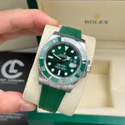 Đồng Hồ Rolex Submariner Date Hulk 116610LV 40mm Rubber Steel Replica 1:1 – Top Quality Version
