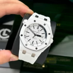 Đồng hồ Audemars Piguet Royal Oak Offshore Diver 15707 42mm White Dial Ceramic Replica 1:1 – Top Quality Version