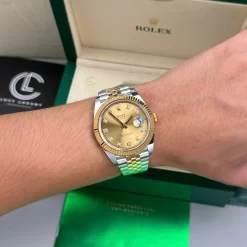 Đồng hồ Rolex Datejust M126333-0012 126333-0012 Oystersteel và vàng vàng, mặt số champagne