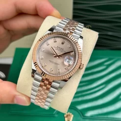 Đồng Hồ Rolex Datejust 126331-0008 41mm Sundust Dial Steel Replica 1:1 – Top Quality Version
