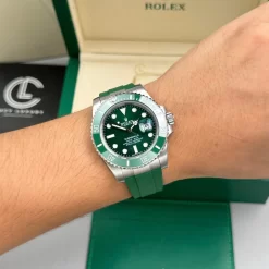 Đồng Hồ Rolex Submariner Date Hulk 116610LV 40mm Rubber Steel Replica 1:1 – Top Quality Version