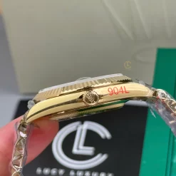 Đồng hồ Rolex Day-Date M228238-0004 40mm Black Dial Yellow Gold Replica 1:1 – Top Quality Version