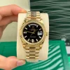 Đồng hồ Rolex Day-Date M228238-0004 40mm Black Dial Yellow Gold Replica 1:1 – Top Quality Version