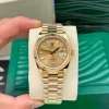 Đồng Hồ Rolex Day-Date 128238-0132 champagne Dial Yellow Gold Replica 1:1 – Top Quality Version