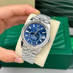 Đồng Hồ Rolex Sky-Dweller White Gold 336934-0006 42mm Blue Dial Replica 1:1 – Top Quality Version
