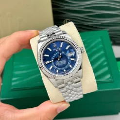 Đồng Hồ Rolex Sky-Dweller White Gold 336934-0006 42mm Blue Dial Replica 1:1 – Top Quality Version