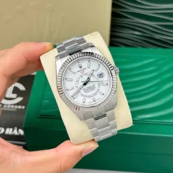 Đồng Hồ  Rolex Sky Dweller 336934-0003 42mm White Dial Replica 1:1 – Top Quality Version