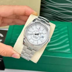Đồng Hồ  Rolex Sky Dweller 336934-0003 42mm White Dial Replica 1:1 – Top Quality Version