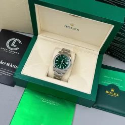 Đồng hồ Rolex Oyster Perpetual 126000-0005 36mm Green Dial Replica 1:1 – Top Quality Version
