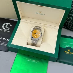 Đồng hồ Rolex Oyster Perpetual 126000-0004 36mm Yellow Dial Replica 1:1 – Top Quality Version