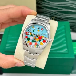 Đồng hồ Rolex Oyster Perpetual M126000-0009 36mm elebration Dial Replica 1:1 – Top Quality Version