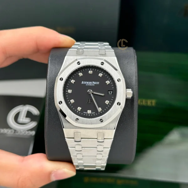 Đồng Hồ Audemars Piguet Royal Oak Jumbo Extra-Thin 15206PT.OO.1240PT.01 39mm Black Dial Replica 1:1 – Top Quality Version