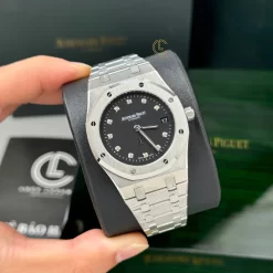 Đồng Hồ Audemars Piguet Royal Oak Jumbo Extra-Thin 15206PT.OO.1240PT.01 39mm Black Dial Replica 1:1 – Top Quality Version