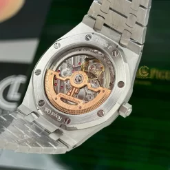 Đồng Hồ Audemars Piguet Royal Oak Jumbo Extra-Thin 15206PT.OO.1240PT.01 39mm Black Dial Replica 1:1 – Top Quality Version