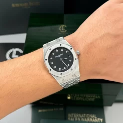 Đồng Hồ Audemars Piguet Royal Oak Jumbo Extra-Thin 15206PT.OO.1240PT.01 39mm Black Dial Replica 1:1 – Top Quality Version