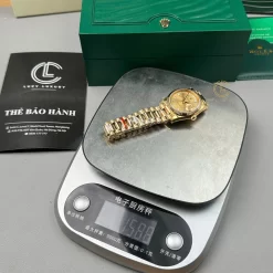 Đồng Hồ Rolex Day-Date 128238-0132 champagne Dial Yellow Gold Replica 1:1 – Top Quality Version