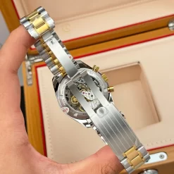 Đồng hồ Omega Speedmaster Moonwatch Professional 310.20.42.50.02.001 42mm White Dial Demi Yellow Gold Replica 1:1 – Top Quality Version