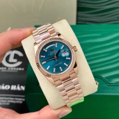 Đồng Hồ Rolex Everose Gold Day-Date 36mm 128235-0085 Rose Gold Replica 1:1 – Top Quality Version
