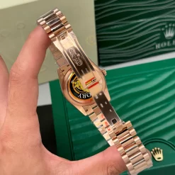 Đồng Hồ Rolex Everose Gold Day-Date 36mm 128235-0085 Rose Gold Replica 1:1 – Top Quality Version