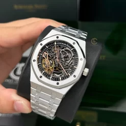 Đồng Hồ Audemars Piguet Royal Oak 15407ST.OO 41mm Skeleton Dial Steel Replica 1:1 – Top Quality Version
