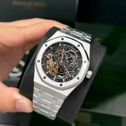 Đồng Hồ Audemars Piguet Royal Oak 15407ST.OO 41mm Skeleton Dial Steel Replica 1:1 – Top Quality Version