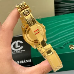Đồng hồ Rolex GMT-Master II M126718GRNR-0001 40mm Black Dial Yellow Gold Replica 1:1 – Top Quality Version