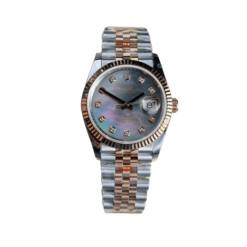 Rolex Datejust 126231 36mm Xà Cừ Tím Dial Rose Gold Replica 1:1 - Top Quality Version