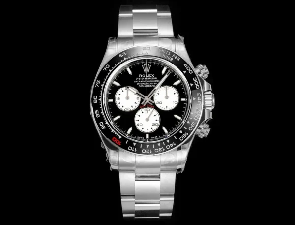 Đồng hồ Rolex Cosmograph Daytona White Gold Ceramic Black Bezel Black Dial – 126529LN 40mm Replcia 1:1 – Top Quality Version