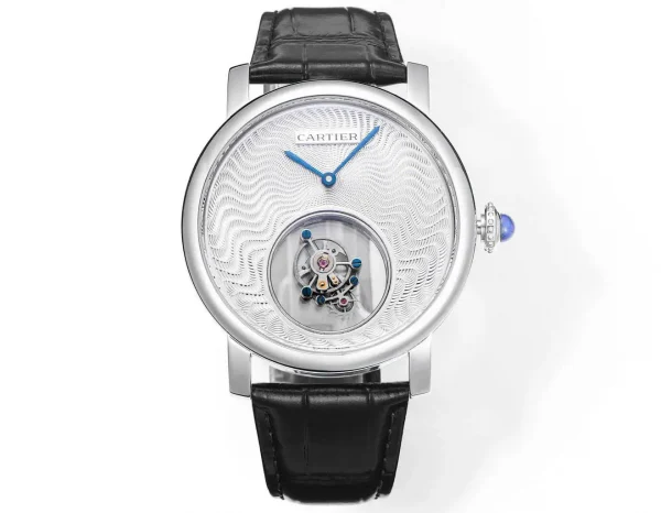 Cartier Rotonde Tourbillon Mysterieux 45mm Silver Dial Replica 1:1 – Top Quality Version