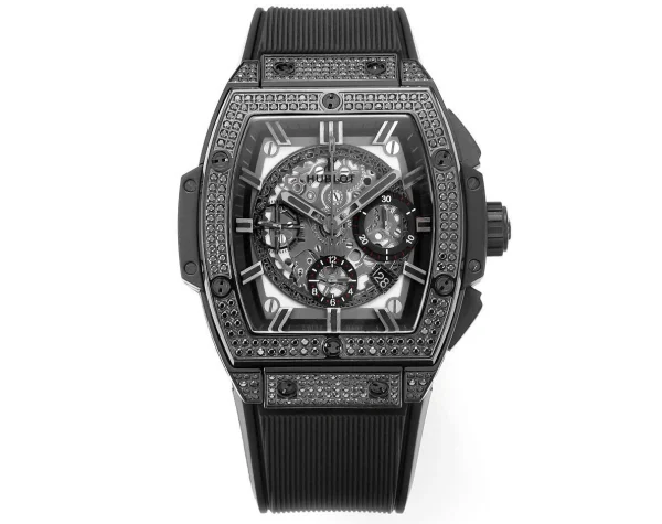 Hublot Spirit Of Bigbang 45mm Black Ceramic Full Diamond Replica 1:1 – Top Quality Version