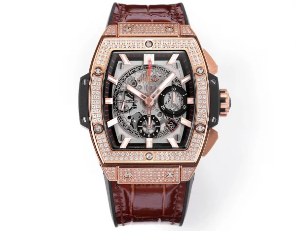 Hublot Spirit Of Bigbang Rose Gold Full Diamond 45mm Replica 1:1 – Top Quality Version