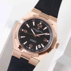 Vacheron Constantin Overseas Rose Gold Black Dial Number Roman 42mm Replica 1:1 – Top Quality Version