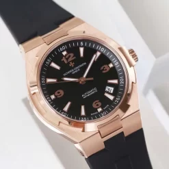 Vacheron Constantin Overseas Rose Gold Black Dial Number Roman 42mm Replica 1:1 – Top Quality Version