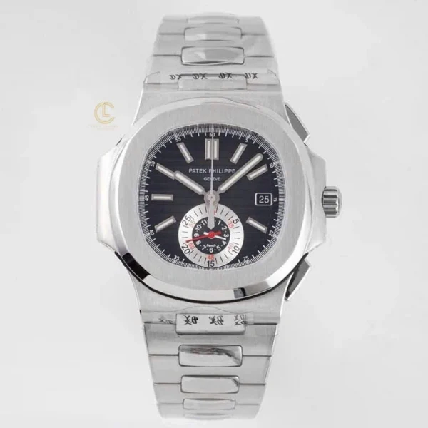 Đồng hồ Patek Philippe Nautilus Chronograph 5980/1A-014 40.5mm Black-Blue Dial Replica 1:1 – Top Quality Version