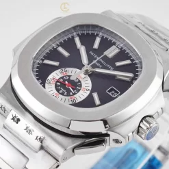 Đồng hồ Patek Philippe Nautilus Chronograph 5980/1A-014 40.5mm Black-Blue Dial Replica 1:1 – Top Quality Version