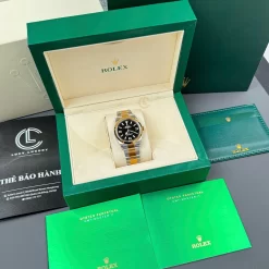 Rolex Explorer Two Tone Yellow Gold 124273 36mm Yellow Gold Black Dial Replica 1:1 – Top Quality Version