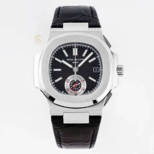 Đồng hồ Patek Philippe Nautilus Chronograph 5980/1A-014 40.5mm Black Dial Replica 1:1 – Top Quality Version