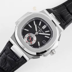 Đồng hồ Patek Philippe Nautilus Chronograph 5980/1A-014 40.5mm Black Dial Replica 1:1 – Top Quality Version