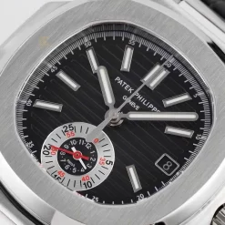 Đồng hồ Patek Philippe Nautilus Chronograph 5980/1A-014 40.5mm Black Dial Replica 1:1 – Top Quality Version