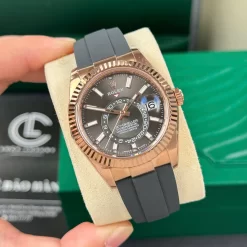 Đồng Hồ Rolex Sky Dweller 326235-0006 42mm Grey Rhodium Dial Replica 1:1 – Top Quality Version