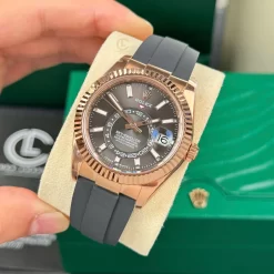 Đồng Hồ Rolex Sky Dweller 326235-0006 42mm Grey Rhodium Dial Replica 1:1 – Top Quality Version