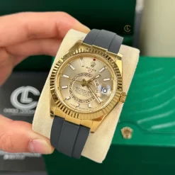 Đồng hồ Rolex Sky-Dweller Yellow Gold 336238-0001 42mm Replica 1:1 – Top Quality Version